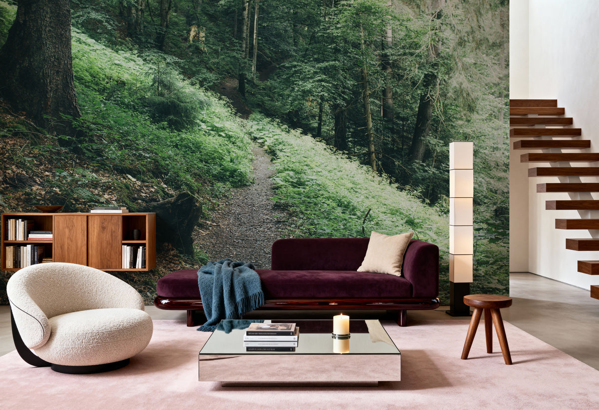 Dark Moody Forest Mural Wallpaper - room preview 04