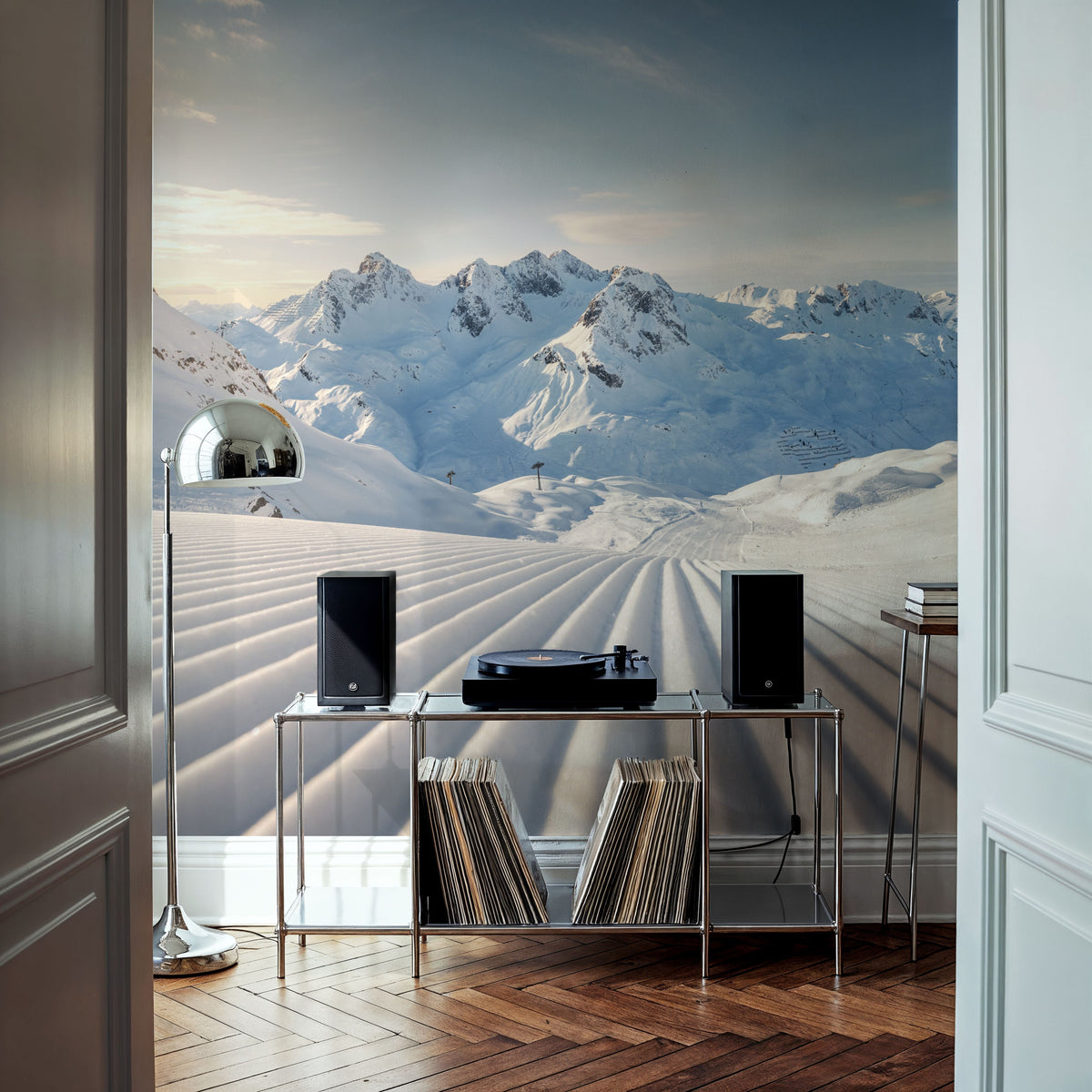 Ski Day Mural Wallpaper - room preview 04