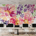 Floral Heart Petals Mural Wallpaper - room preview 04