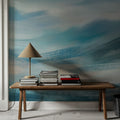 Foggy Mountains, Aqua Mural Wallpaper - room preview 04