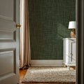 Mottled Linen Effect, Pine Mural Wallpaper - room preview 04