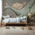 Dreaming Whale & Bear Mural Wallpaper - room preview 04