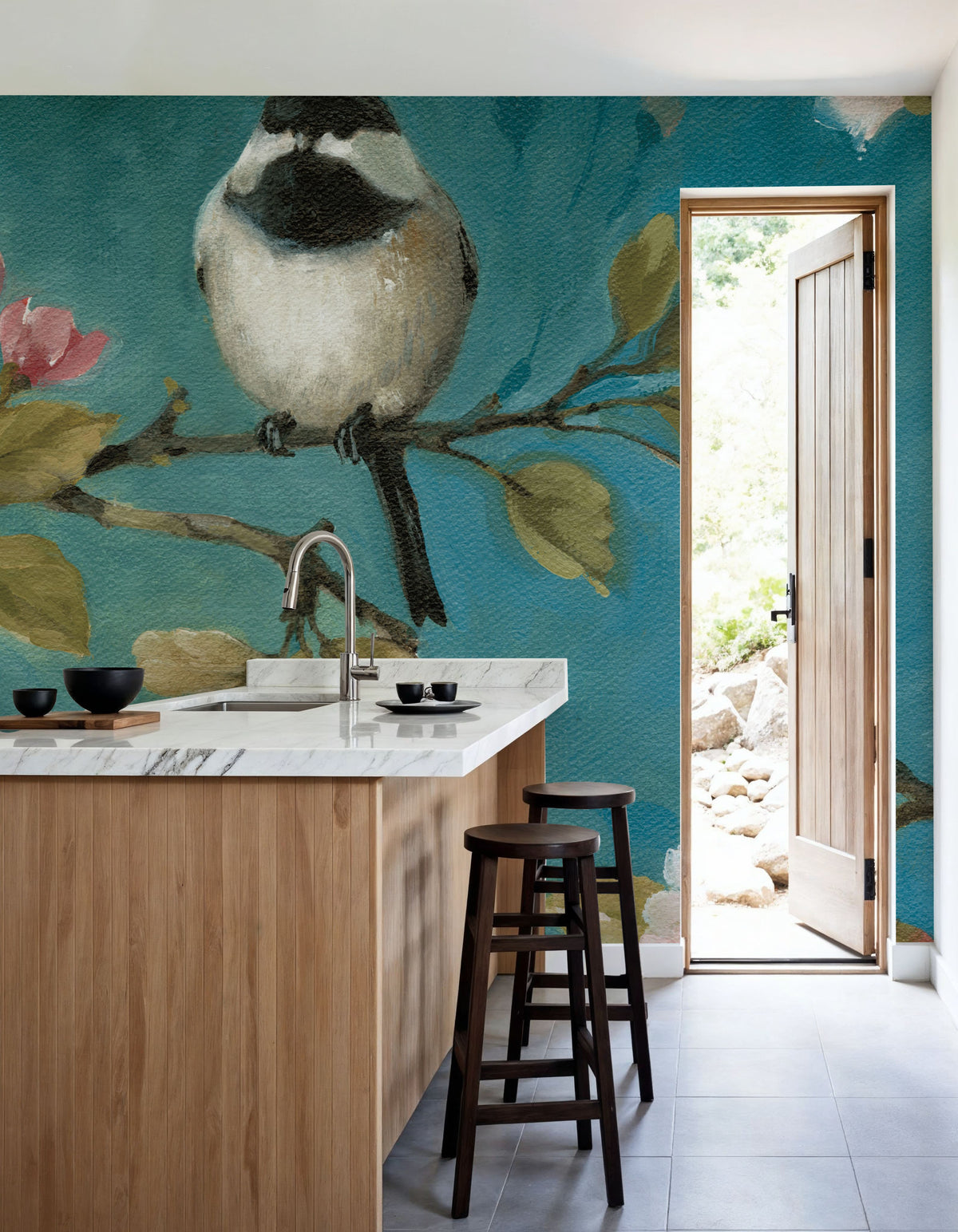 Blossom Bird II Mural Wallpaper - room preview 04