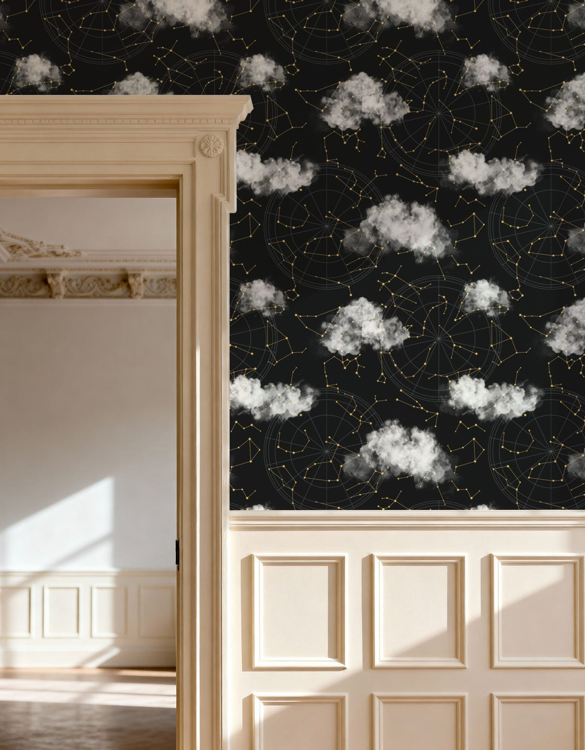 Cloudy Night Mural Wallpaper - room preview 04