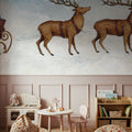 Deck the Halls Reindeer Mural Wallpaper - room preview 04