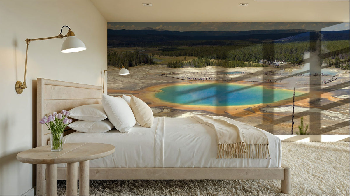 Midway Geyser Basin Mural Wallpaper - room preview 04