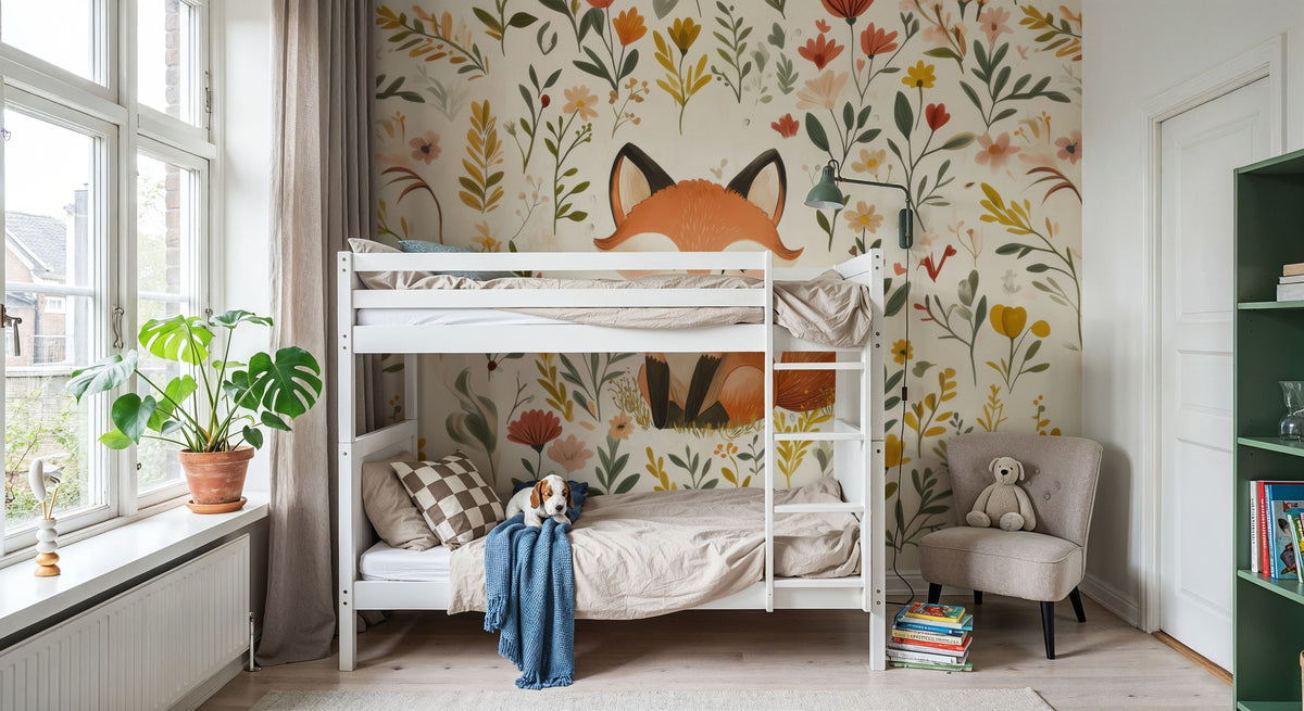 Pretty Fox Mural Wallpaper - room preview 04