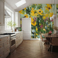 Sunlit Sunflowers Mural Wallpaper - room preview 04