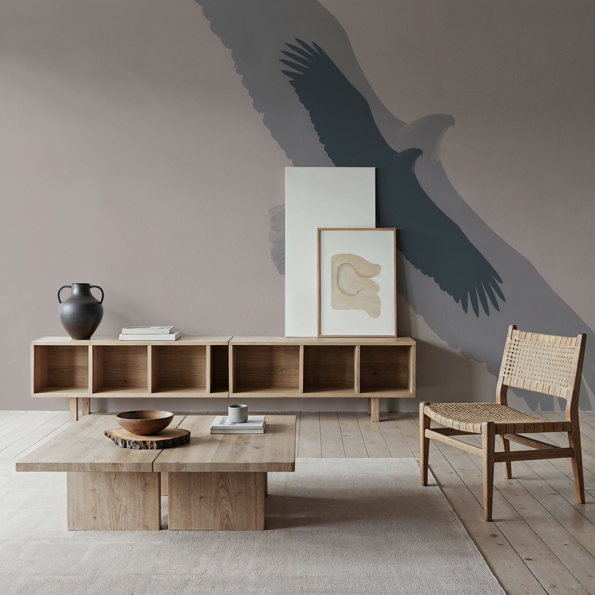 Double Eagle Flight Mural Wallpaper - room preview 04
