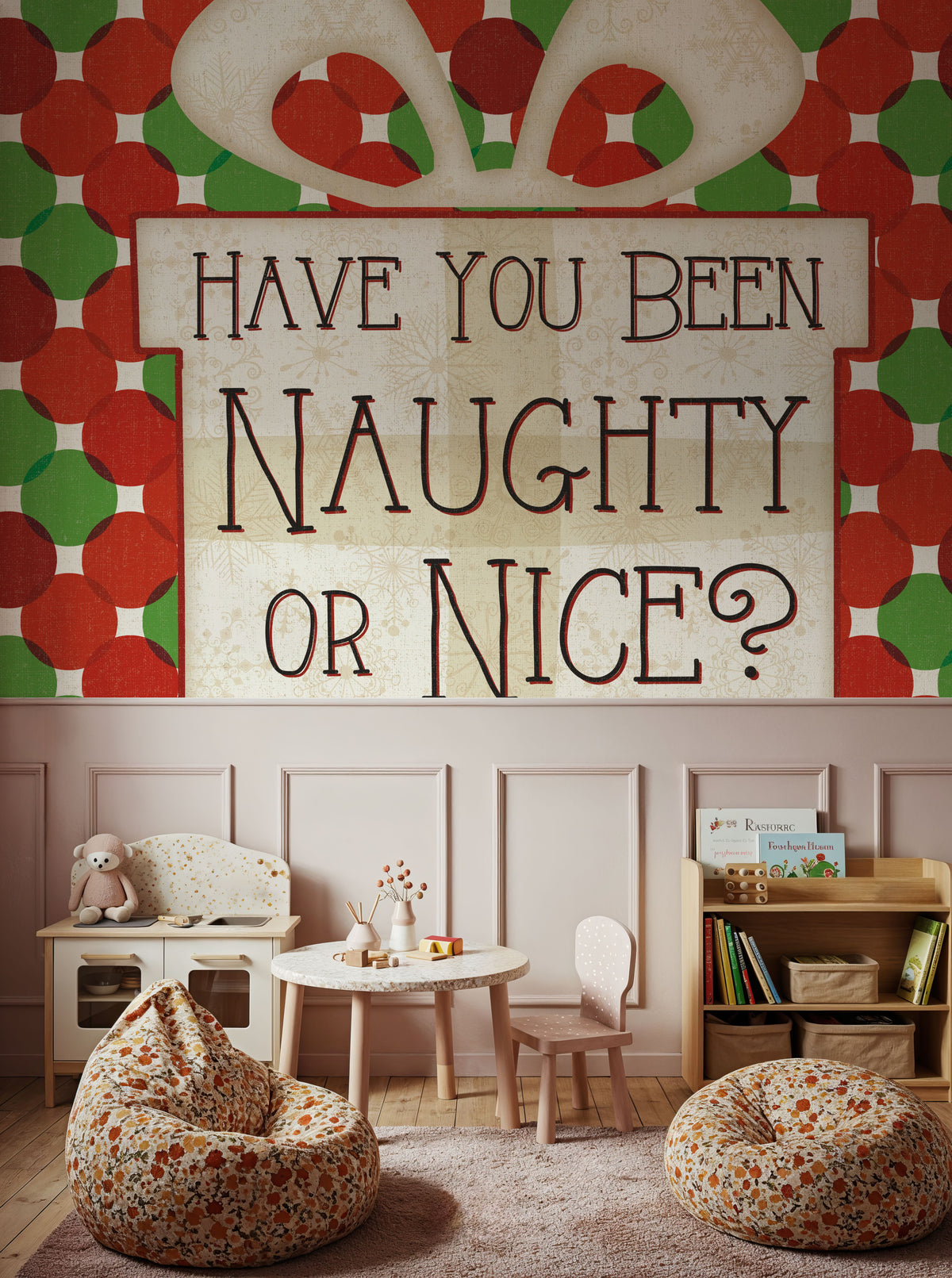 Festive Thoughts II Mural Wallpaper - room preview 04