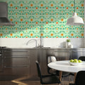 Helophite, Orange Mural Wallpaper - room preview 04