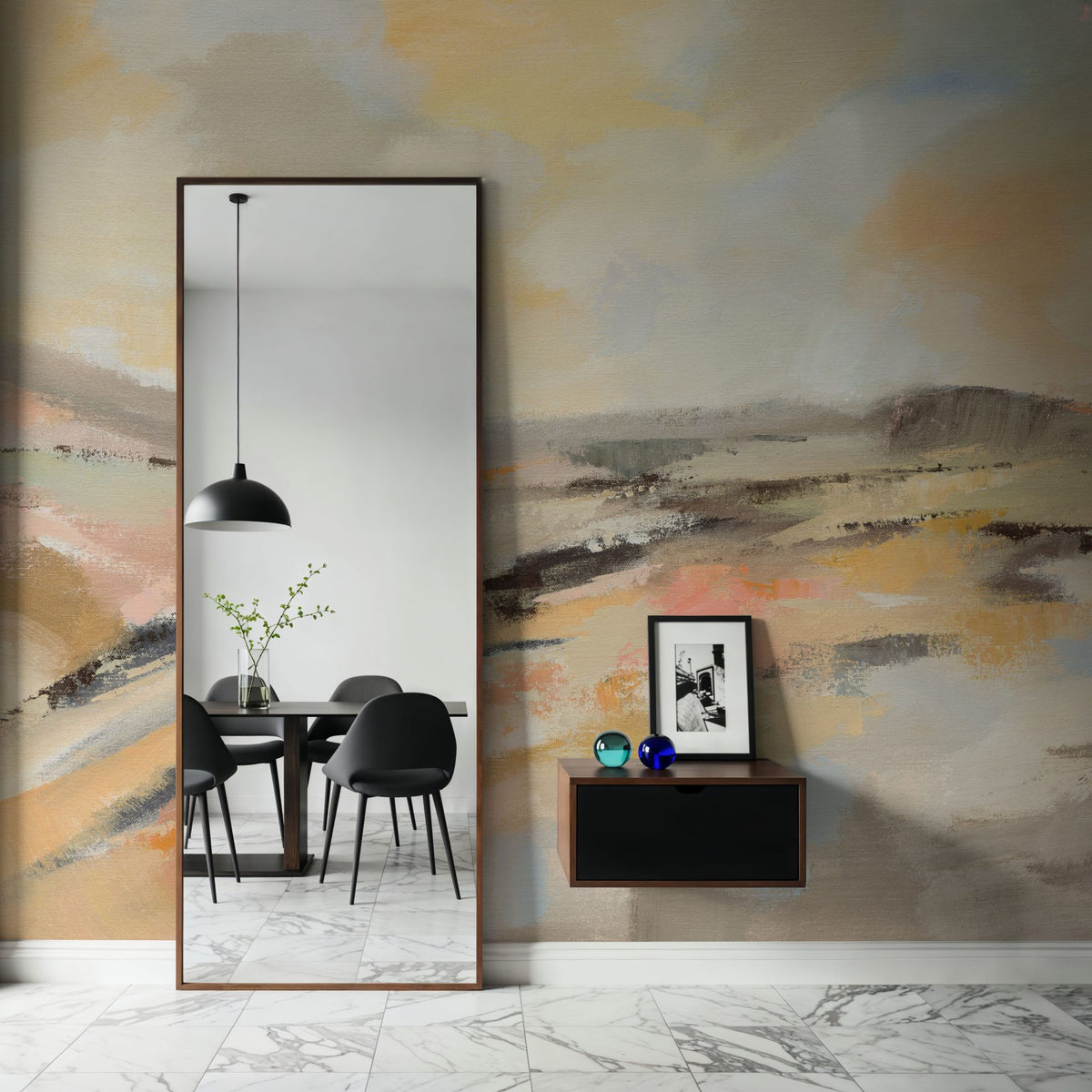 Sunlit Riverside Mural Wallpaper - room preview 04
