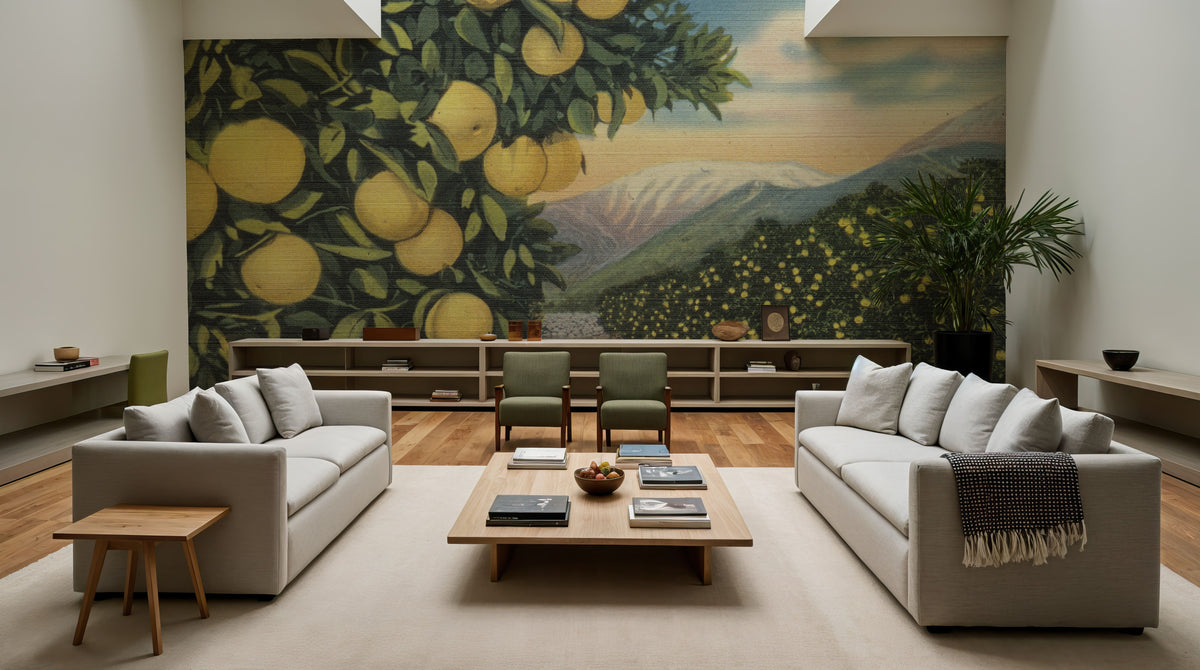 Greetings From Grapefruits Mural Wallpaper - room preview 04