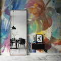 Palm Abstract Mural Wallpaper - room preview 04