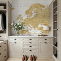 Europe Map Detailed - Rossie Mural Wallpaper - room preview 04