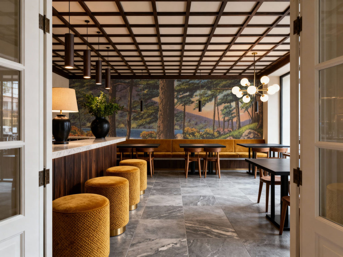 Pine Views Mural Wallpaper - room preview 04