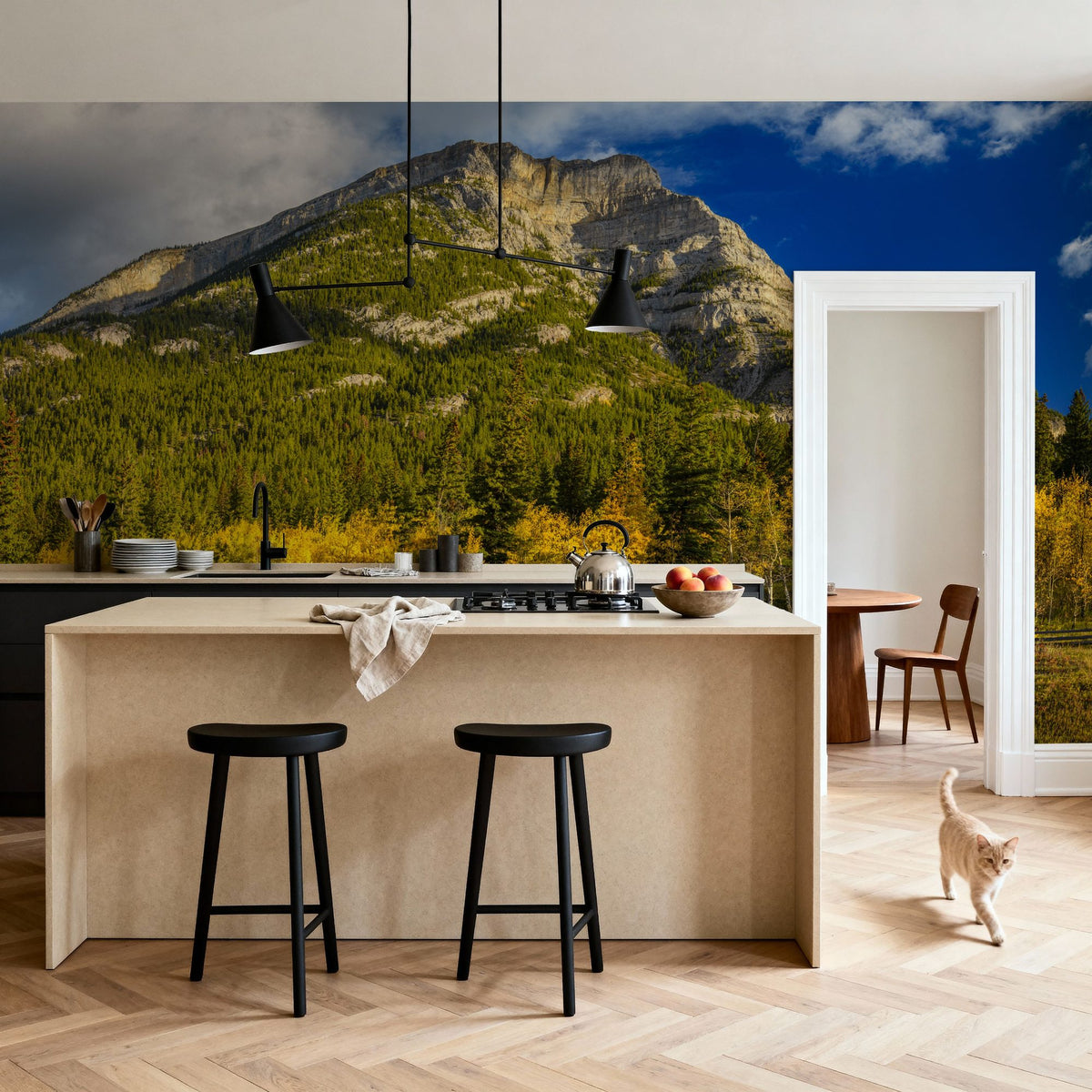 Grotto Mountain Mural Wallpaper - room preview 04