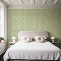 Swaying Lines, Pistachio Mural Wallpaper - room preview 04