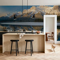 Three Sisters Mountain Winter Mural Wallpaper - room preview 04