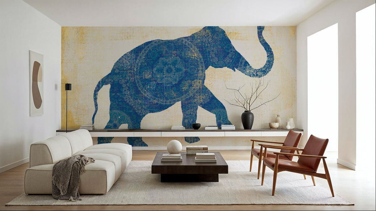 Raja Elephant I Mural Wallpaper - room preview 04