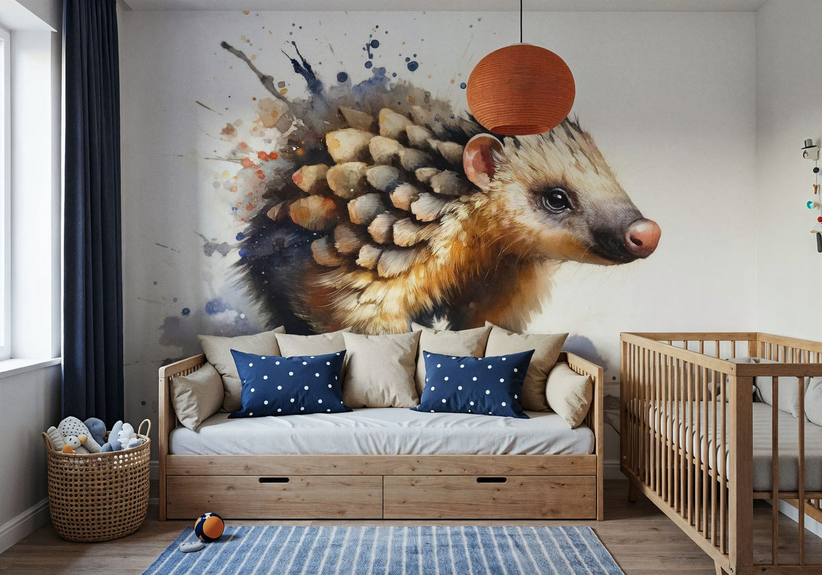Whispers of the Forest a Pangolin's Path Mural Wallpaper - room preview 04