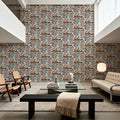 Garden of Myth and Memory Pattern, White Mural Wallpaper - room preview 04