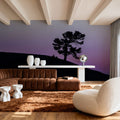 Limber Pine BW Mural Wallpaper - Blue Tone - room preview 04