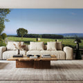 Harvest Highway Blue Gradient Mural Wallpaper - room preview 04