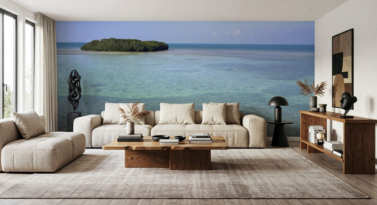 Ocean Oasis Mural Wallpaper - room preview 04