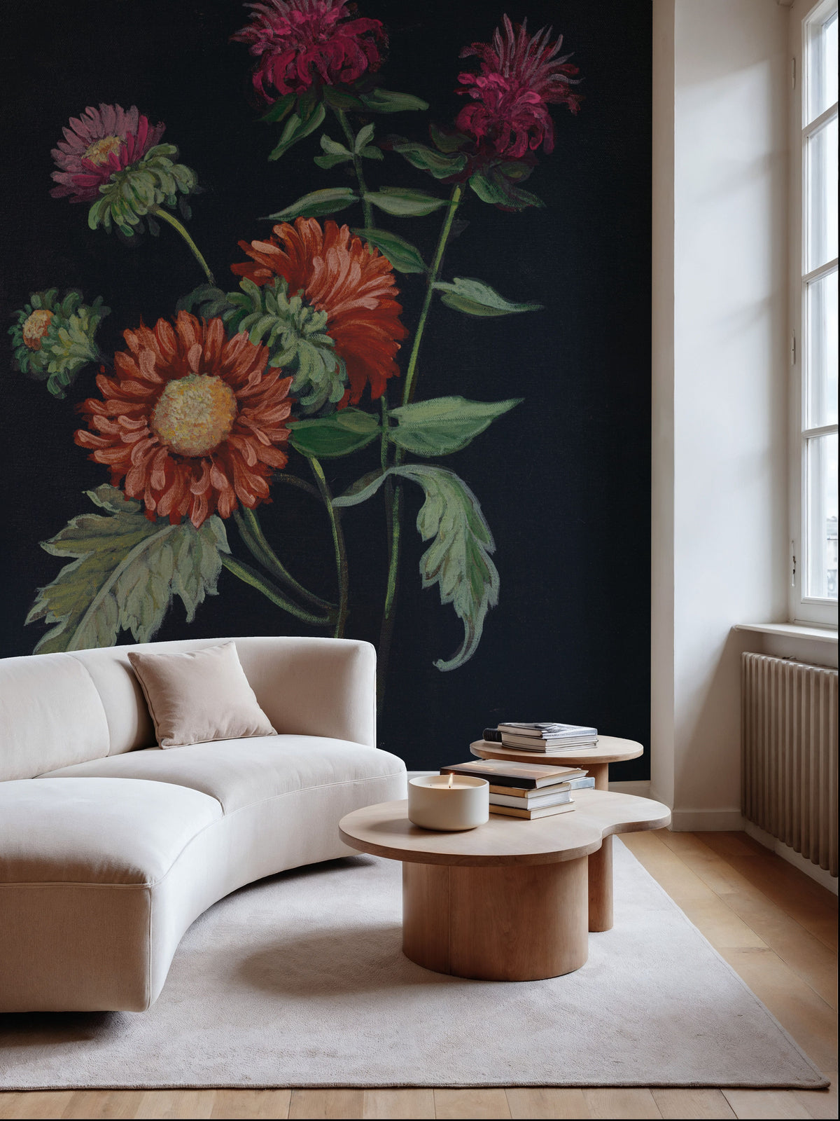 Botanical Beauty I Jewel Mural Wallpaper - room preview 04