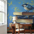 Early Bird Bookworm Mural Wallpaper - room preview 04