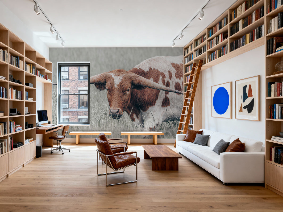 Rainy Pasture I Mural Wallpaper - room preview 04