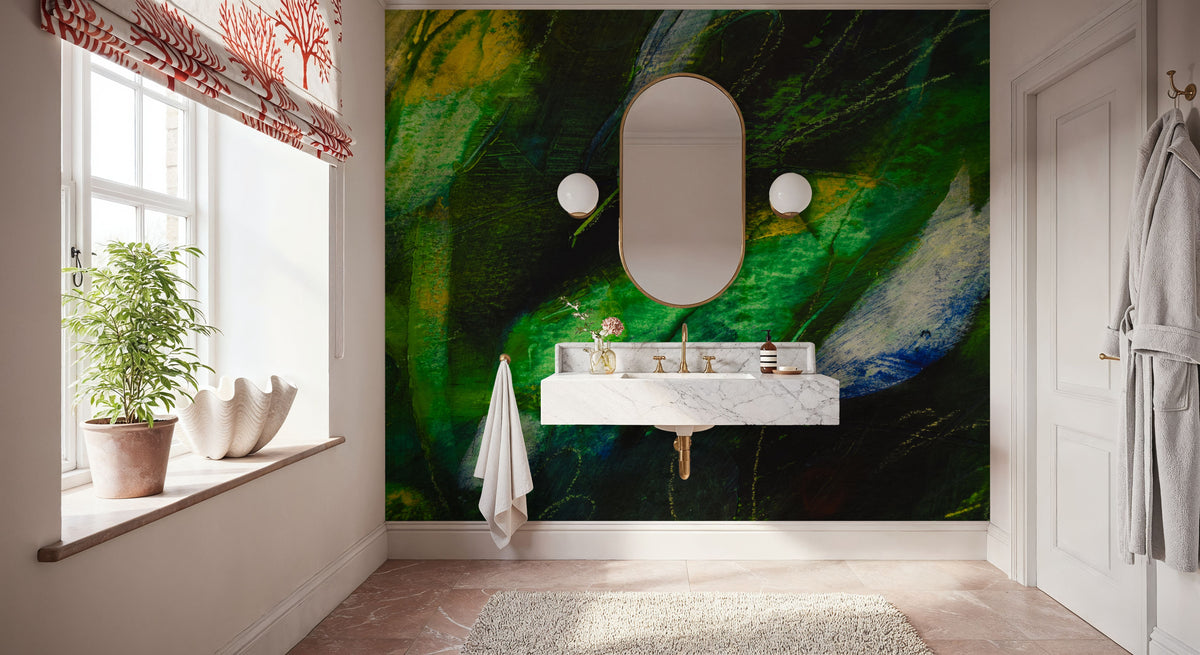 Flower DNA Mural Wallpaper - room preview 04