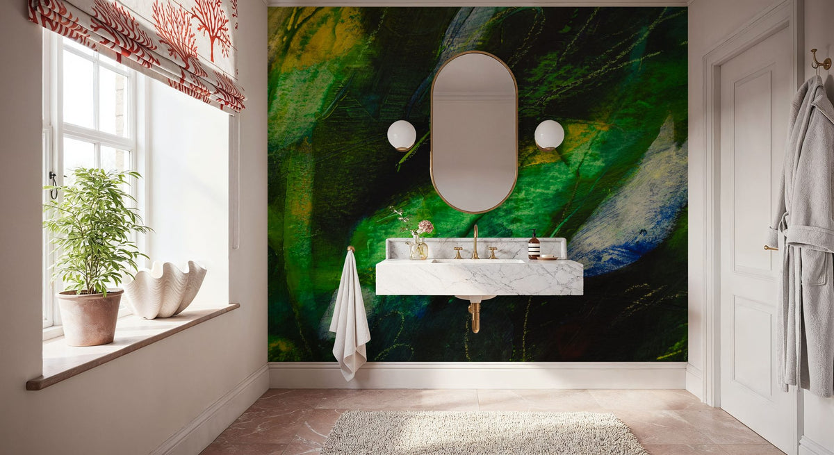 Flower DNA Mural Wallpaper - room preview 04