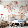 Desert Bloom Map Mural Wallpaper - room preview 04