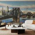 Greetings From Brooklyn Bridge Mural Wallpaper - room preview 04