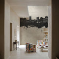 Poughkeepsie New York Skyline Concrete Mural Wallpaper - room preview 04