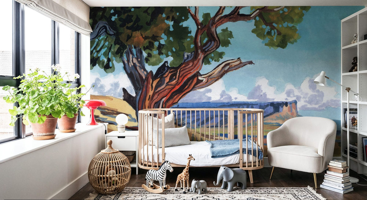 The Wind Shapes the Tree Mural Wallpaper - room preview 04