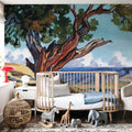 The Wind Shapes the Tree Mural Wallpaper - room preview 04