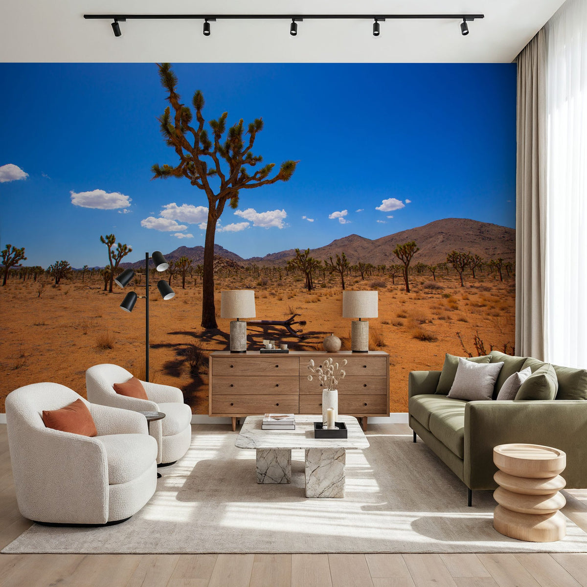 Joshua Tree Blue VIII Mural Wallpaper - room preview 04