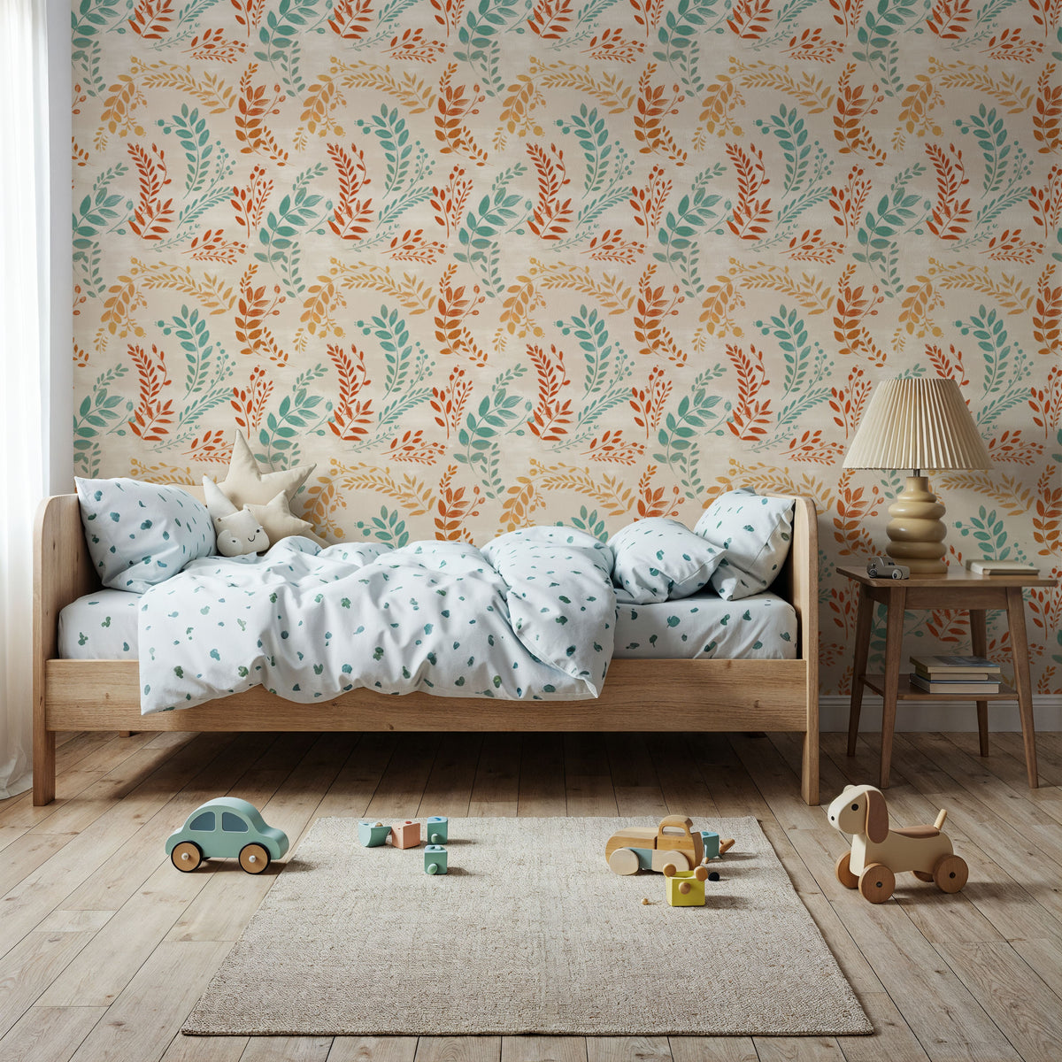 Harvest Sprig Multi Mural Wallpaper - room preview 04