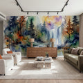 Forest Grove II - Watercolor Landscape Series Mural Wallpaper - room preview 04