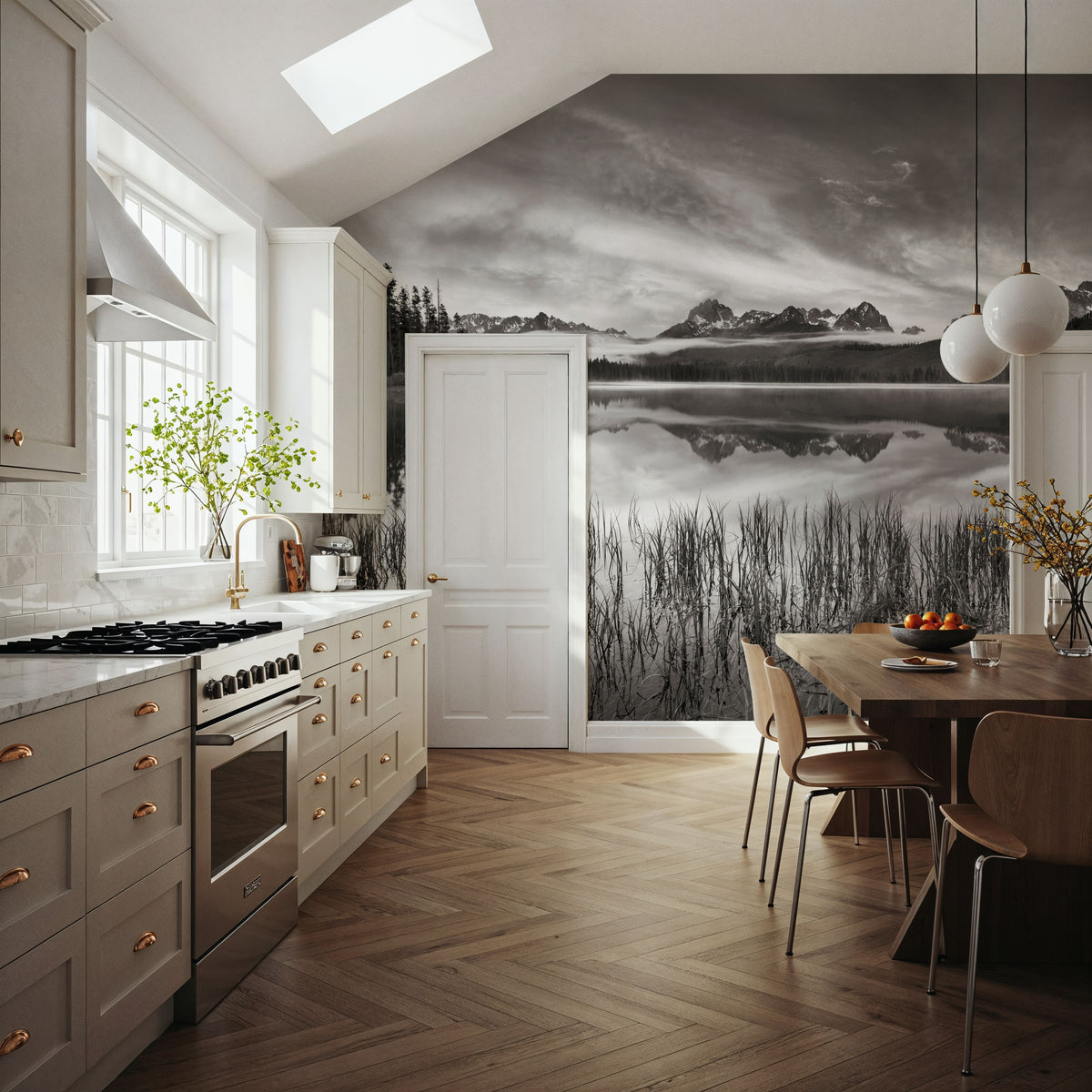 Little Redfish Mirror Mural Wallpaper - room preview 04