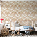 Welcome to the World, Beige Mural Wallpaper - room preview 04