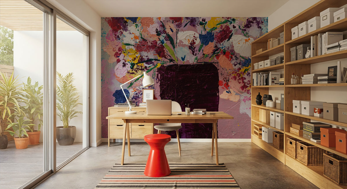 Love Mural Wallpaper - Red Tone - room preview 04