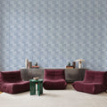 Pulse, Sky Blue Mural Wallpaper - room preview 04