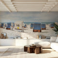 Beach Chairs Mural Wallpaper - room preview 04