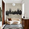 Nürnberg Germany Skyline Concrete Mural Wallpaper - room preview 04