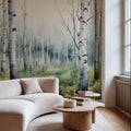 Summer Birch Mural Wallpaper - Neutral Tone - room preview 04
