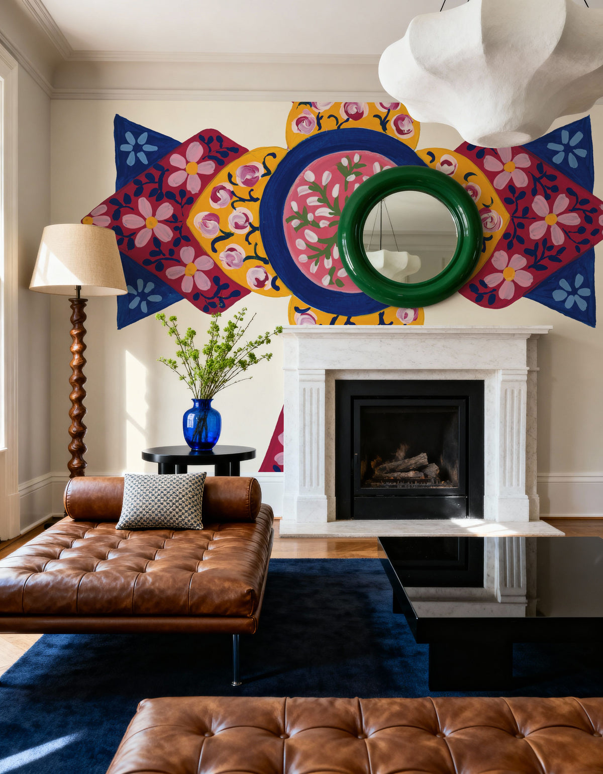 Blooming Cross I Mural Wallpaper - room preview 04
